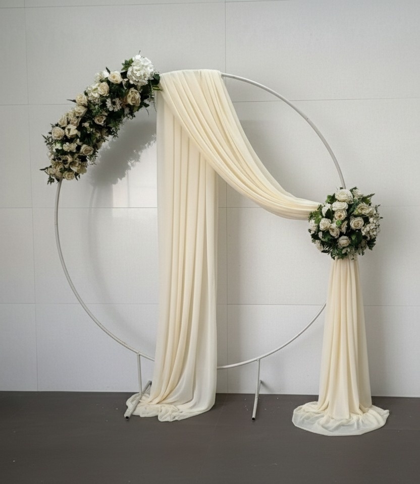 Arco Redondo 1.80M Florido C/Voal - Decorizze festas