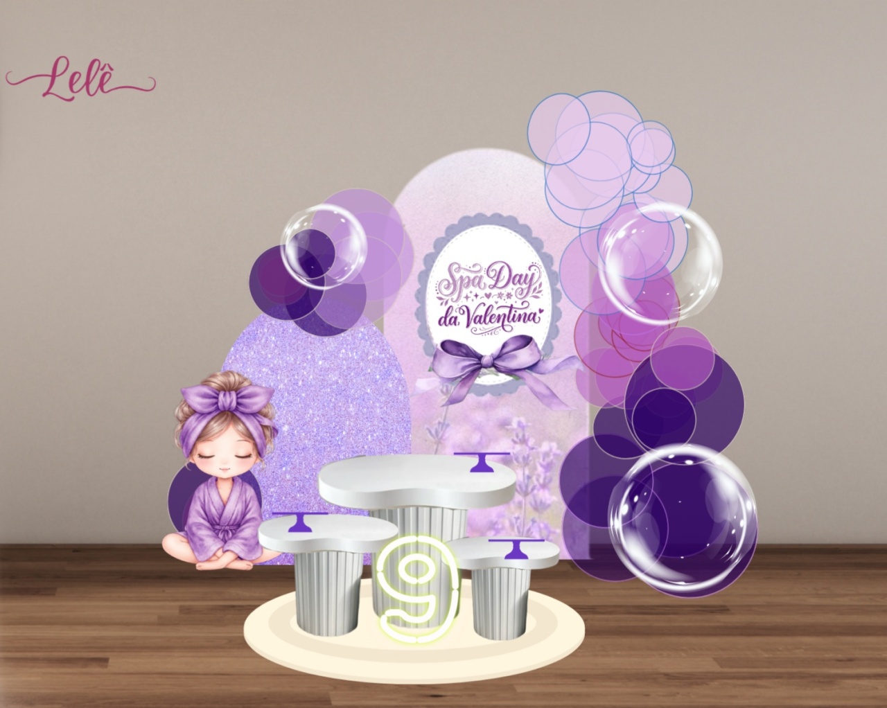 Decoração Spa Day - Lelefestaschapecó