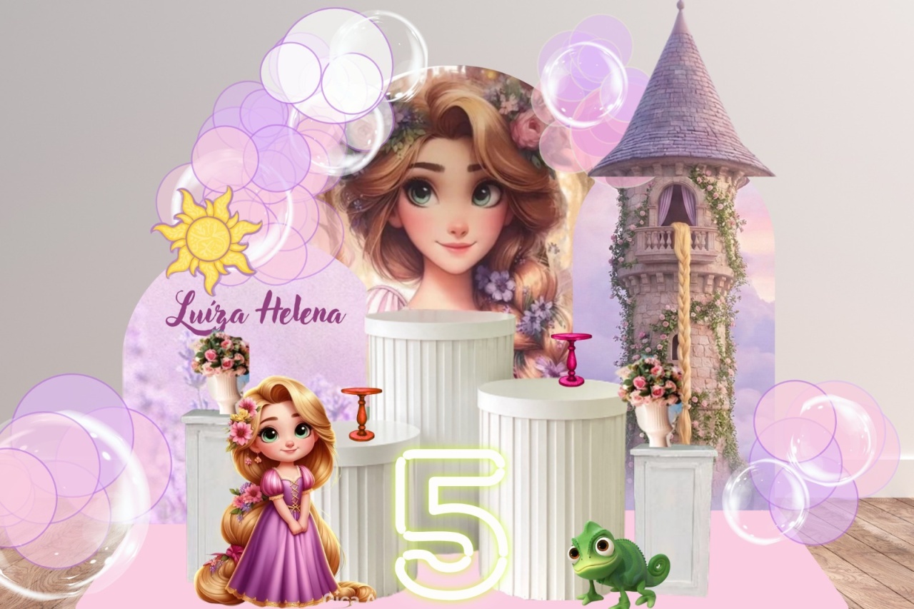 Decoração Rapunzel  - Lelefestaschapecó