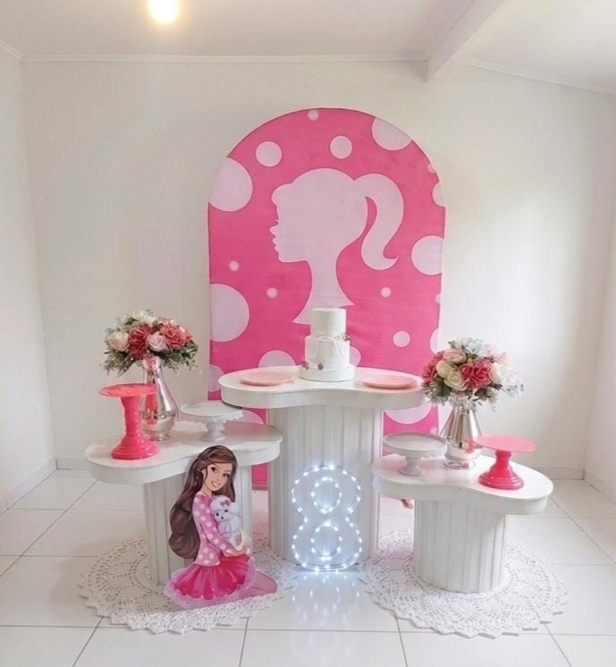 Decoração Barbie ( Pegue E Monte) - Lelelocações_chapeco