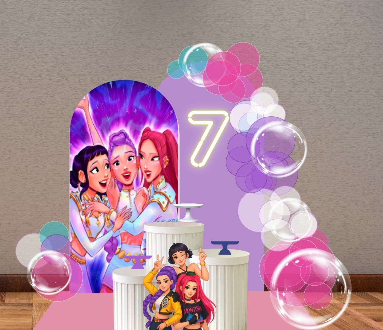 Decoração Guerreiras Do Kpop - Lelefestaschapecó
