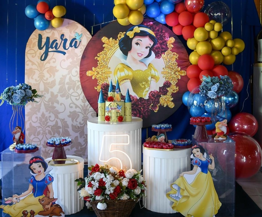 Decoração Branca de Neve - Lelefestaschapecó