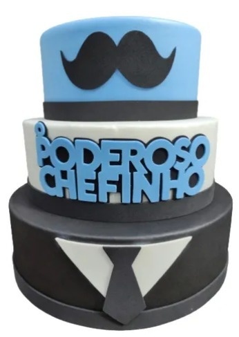 Bolo Falso Poderoso Chefinho - Lelefestaschapecó