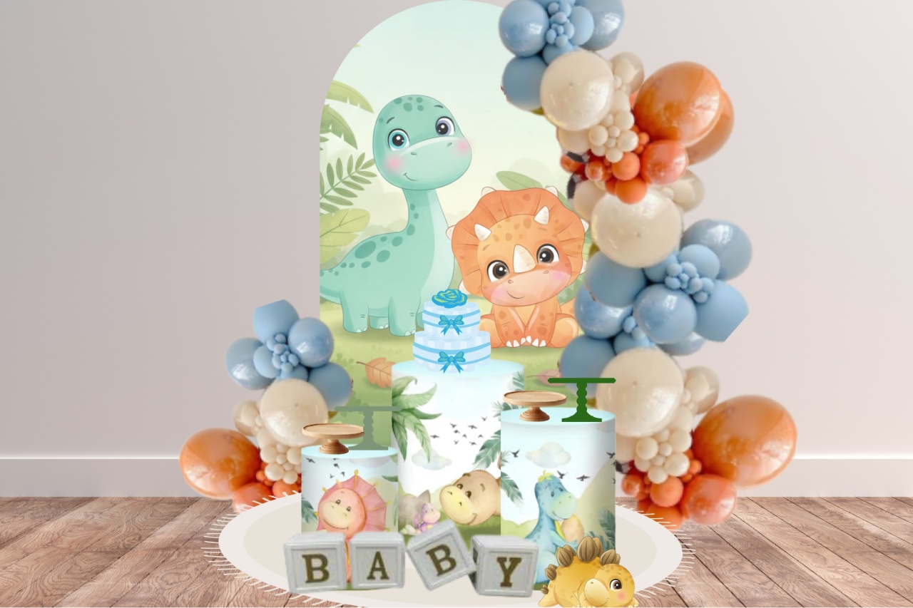 Decoração Dino Baby 2 - Lelefestaschapecó