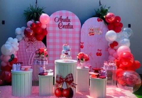 Decoração Cerejinha  - Lelefestaschapecó