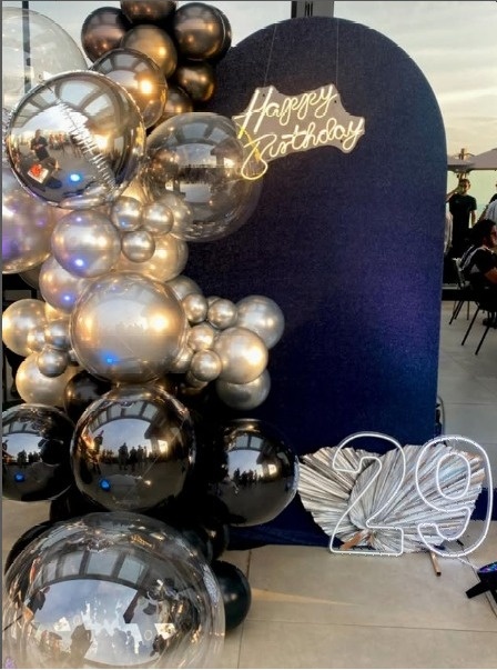 Decoração Adulto Preto E Prata - Lelefestaschapecó