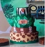 Bolo Falso Safari - Lelefestaschapecó