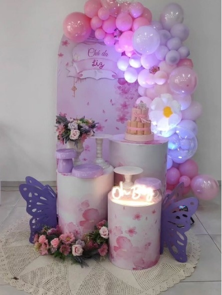 Decoração Mini Table - Jardim   - Lelefestaschapecó