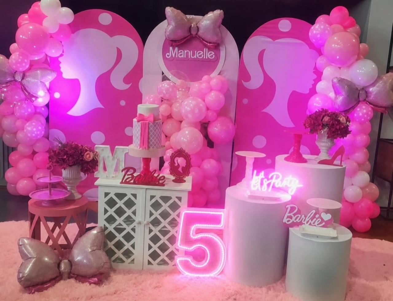 Decoração Barbie - Lelefestaschapecó