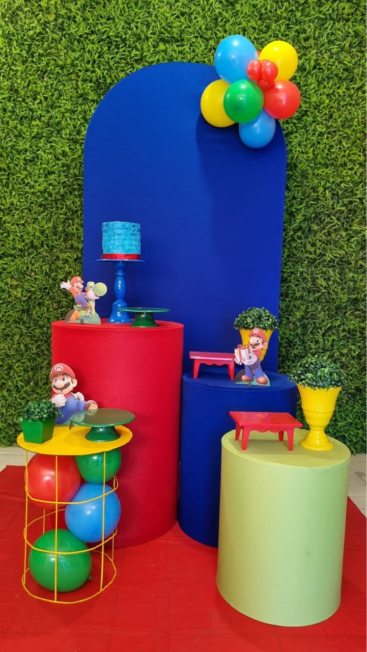 Super Mario - Ouro Liso - Tchumfestasdecoracoes