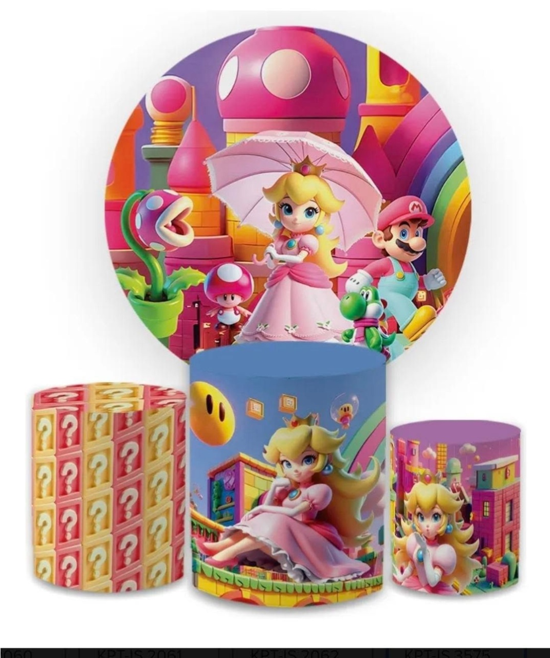 Princesa Peach - Super Mario - Tchumfestasdecoracoes