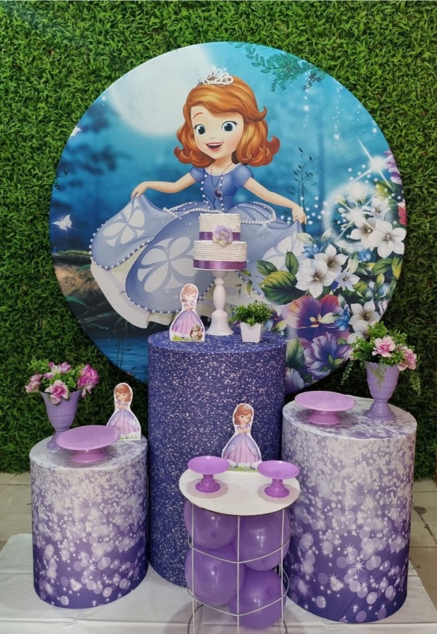 Princesa Sofia - Ouro - Tchumfestasdecoracoes