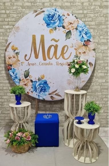 Dia das Mães Ampulheta - Composição - Tchumfestasdecoracoes