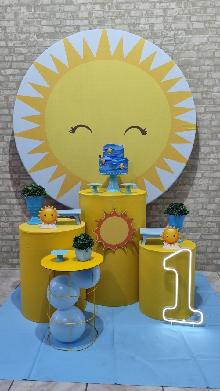 Sol - Ouro - Tchumfestasdecoracoes