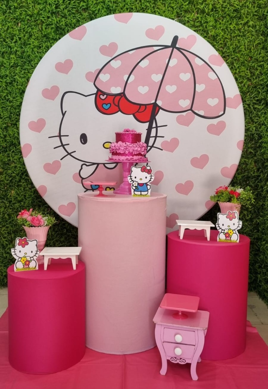 Hello Kit  - Ouro - Tchumfestasdecoracoes