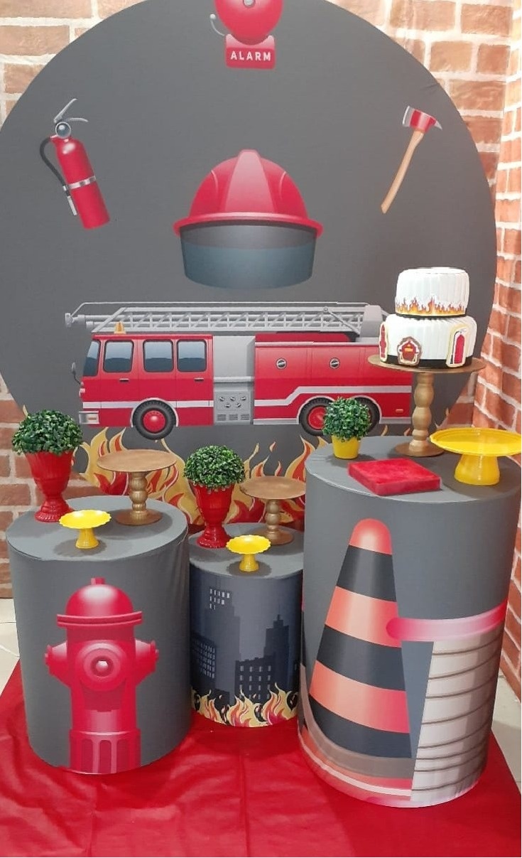 Bombeiros - Ouro - Tchumfestasdecoracoes