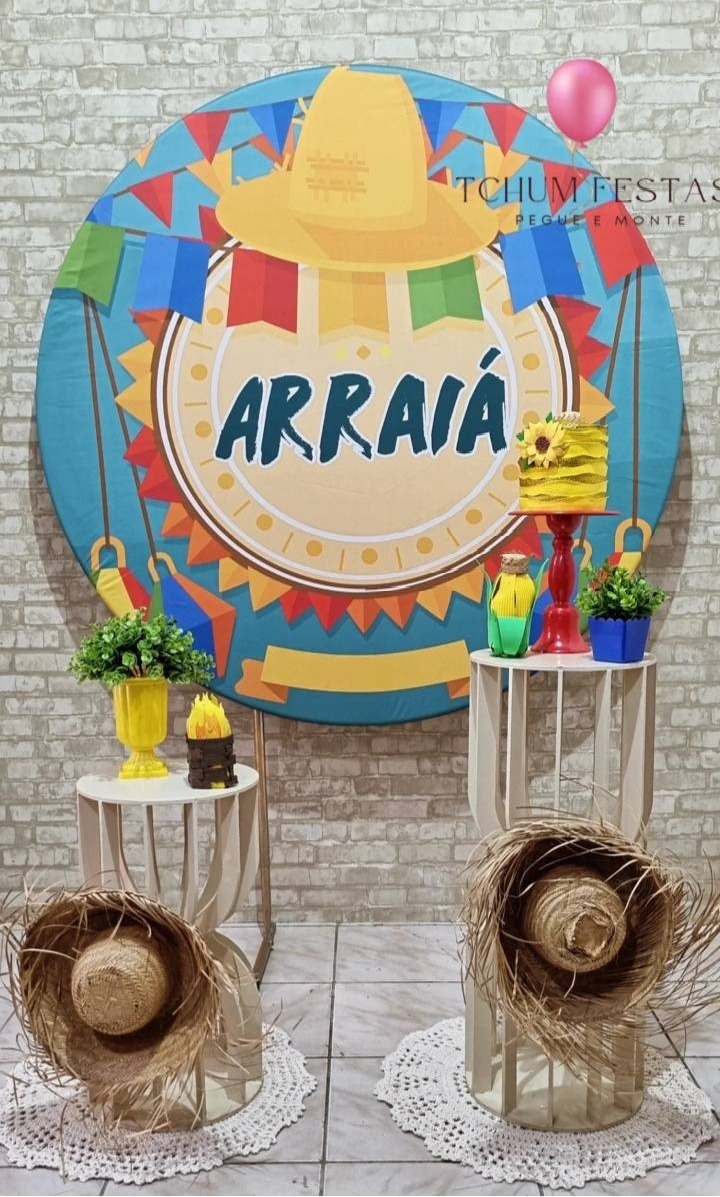 Arraial Ampulheta - Composiçao - Tchumfestasdecoracoes