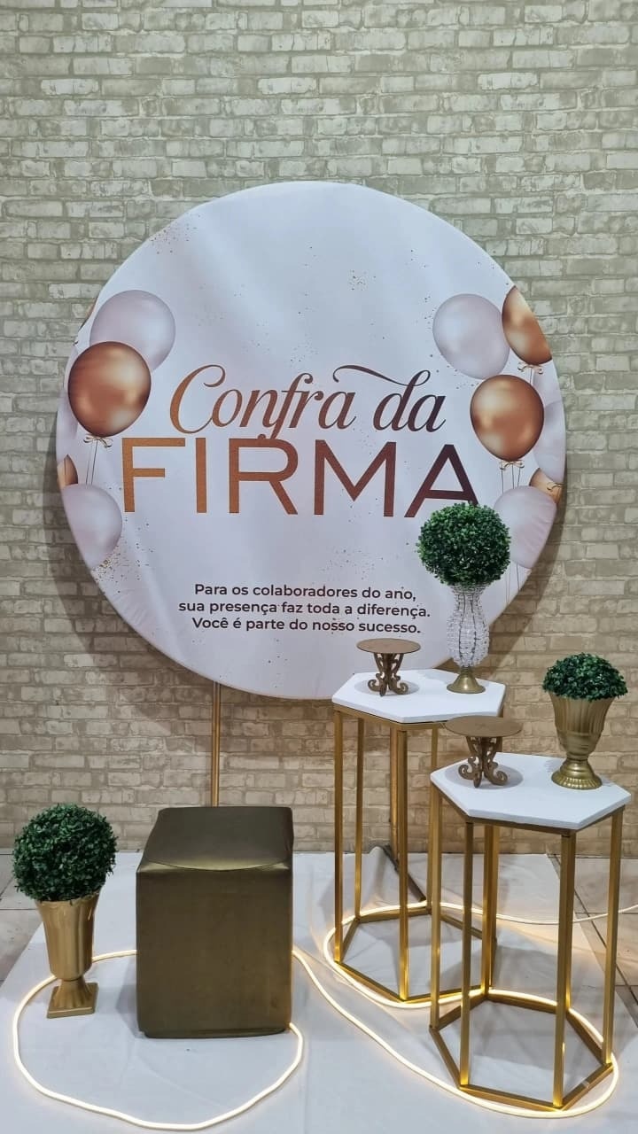 Confra da Firma - Composição - Tchumfestasdecoracoes