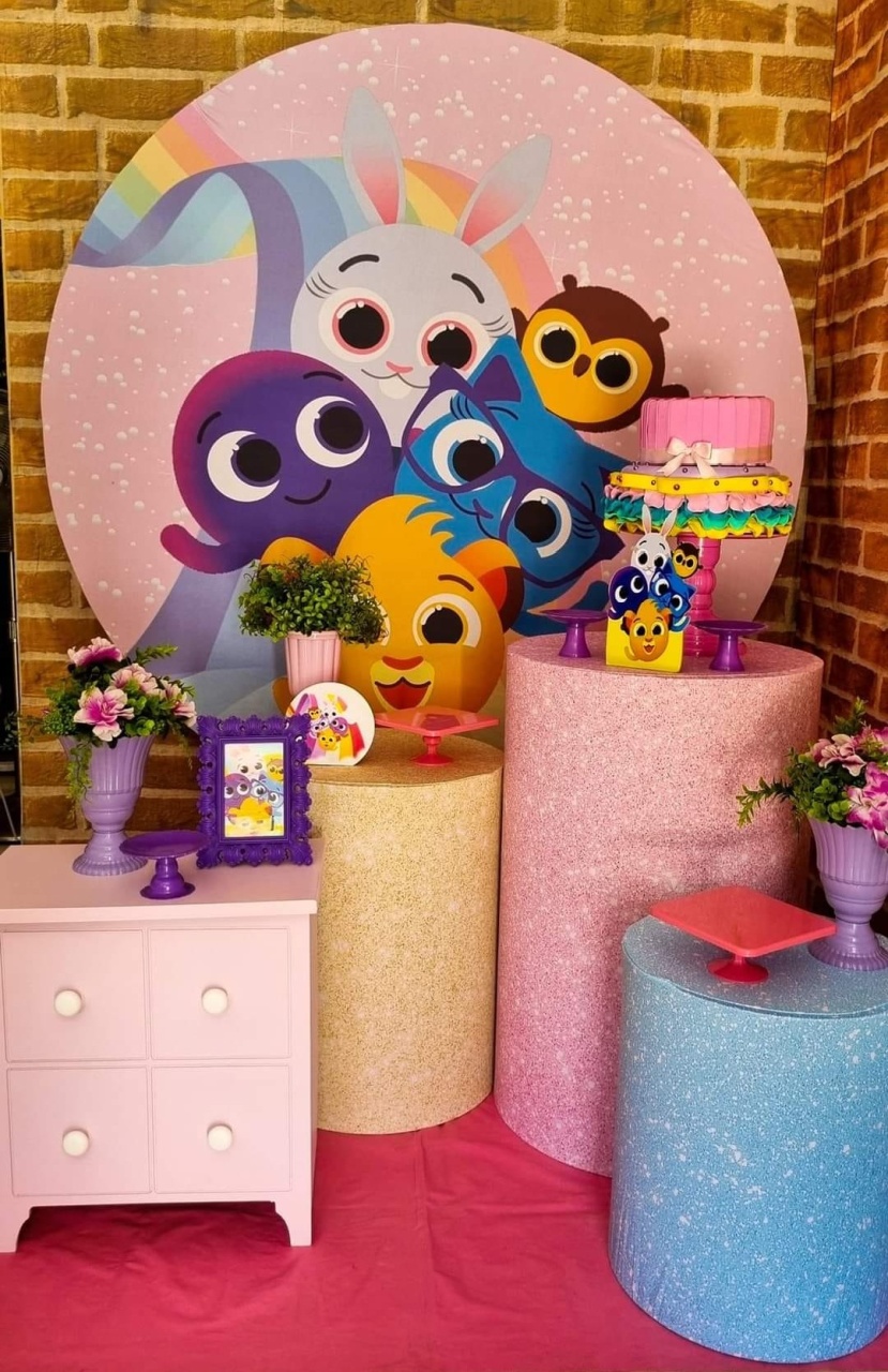 Bolofofos Rosa - Tchumfestasdecoracoes