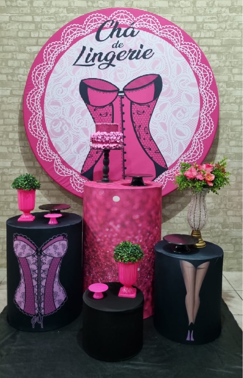 Chá de Lingerie - Ouro - Tchumfestasdecoracoes