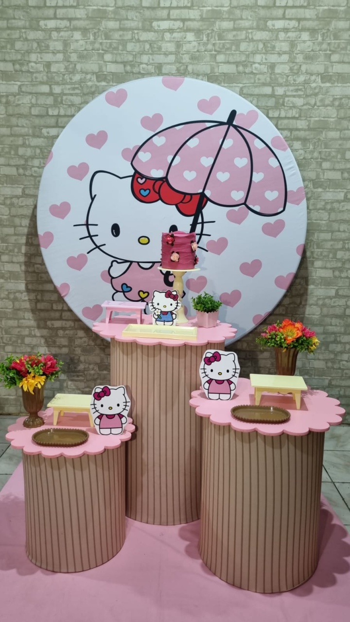 Hello Kitty - 3 - Tchumfestasdecoracoes
