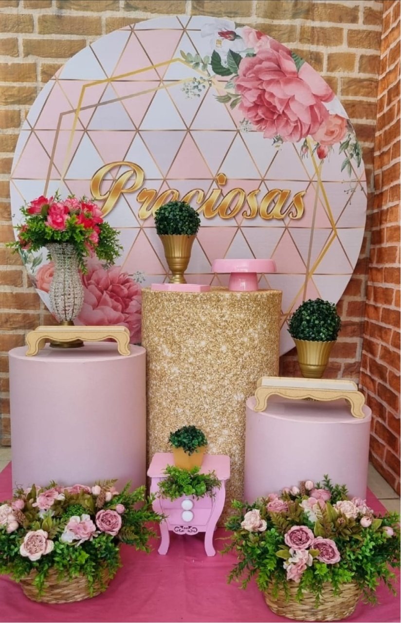 Preciosas - Ouro - Tchumfestasdecoracoes