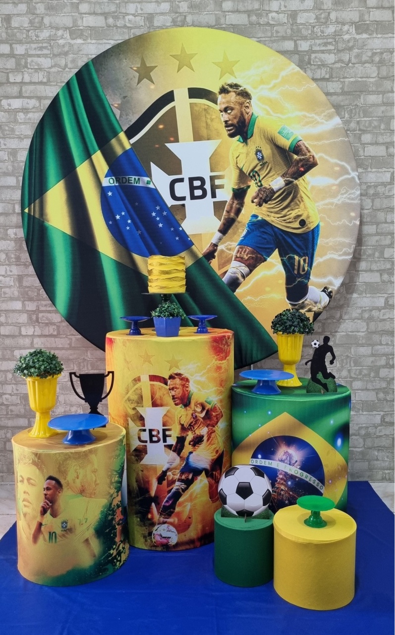 Neymar - Ouro - Tchumfestasdecoracoes