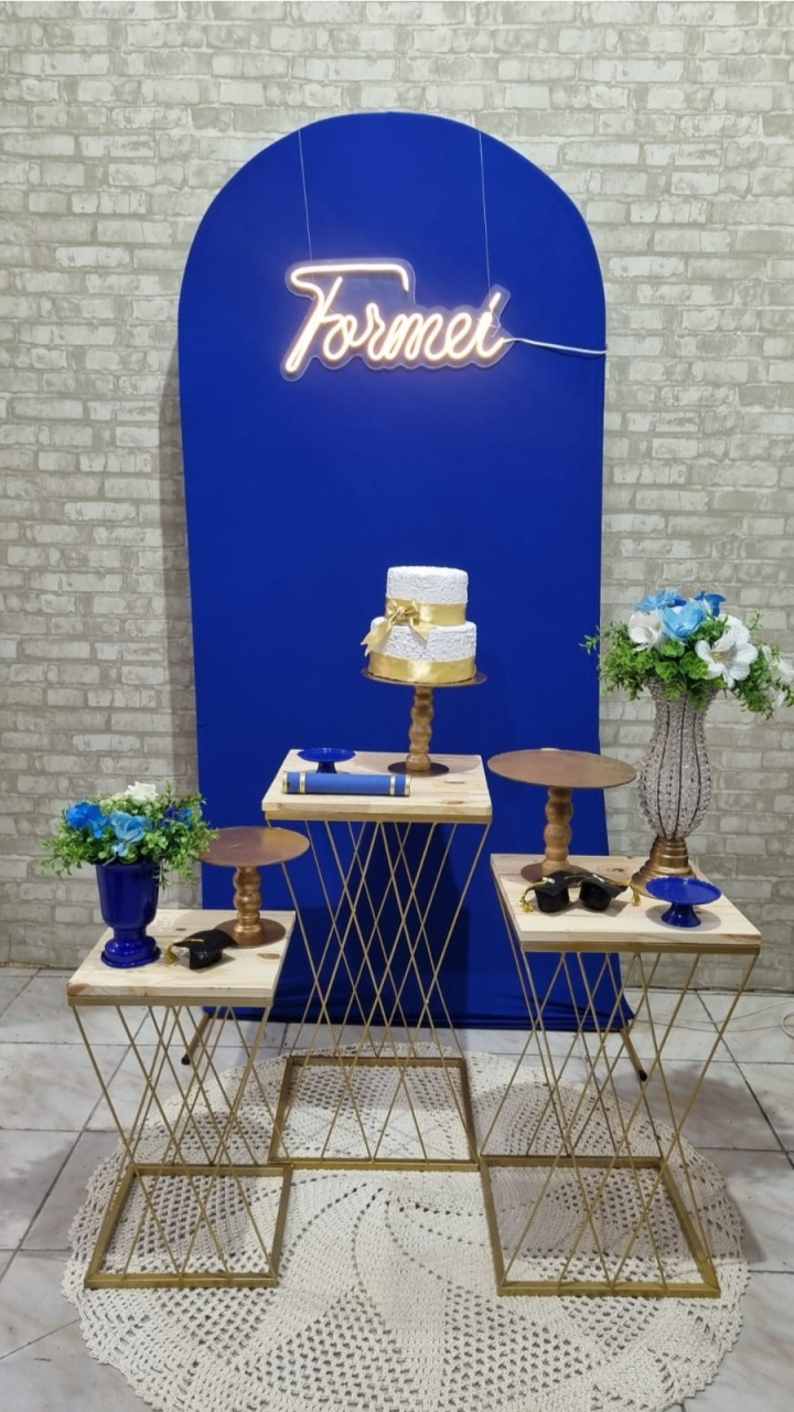 Formei Azul Royal - Led - Tchumfestasdecoracoes