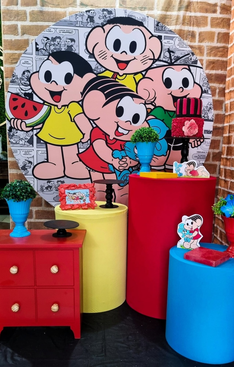 Turma da Mônica - Ouro  - Tchumfestasdecoracoes