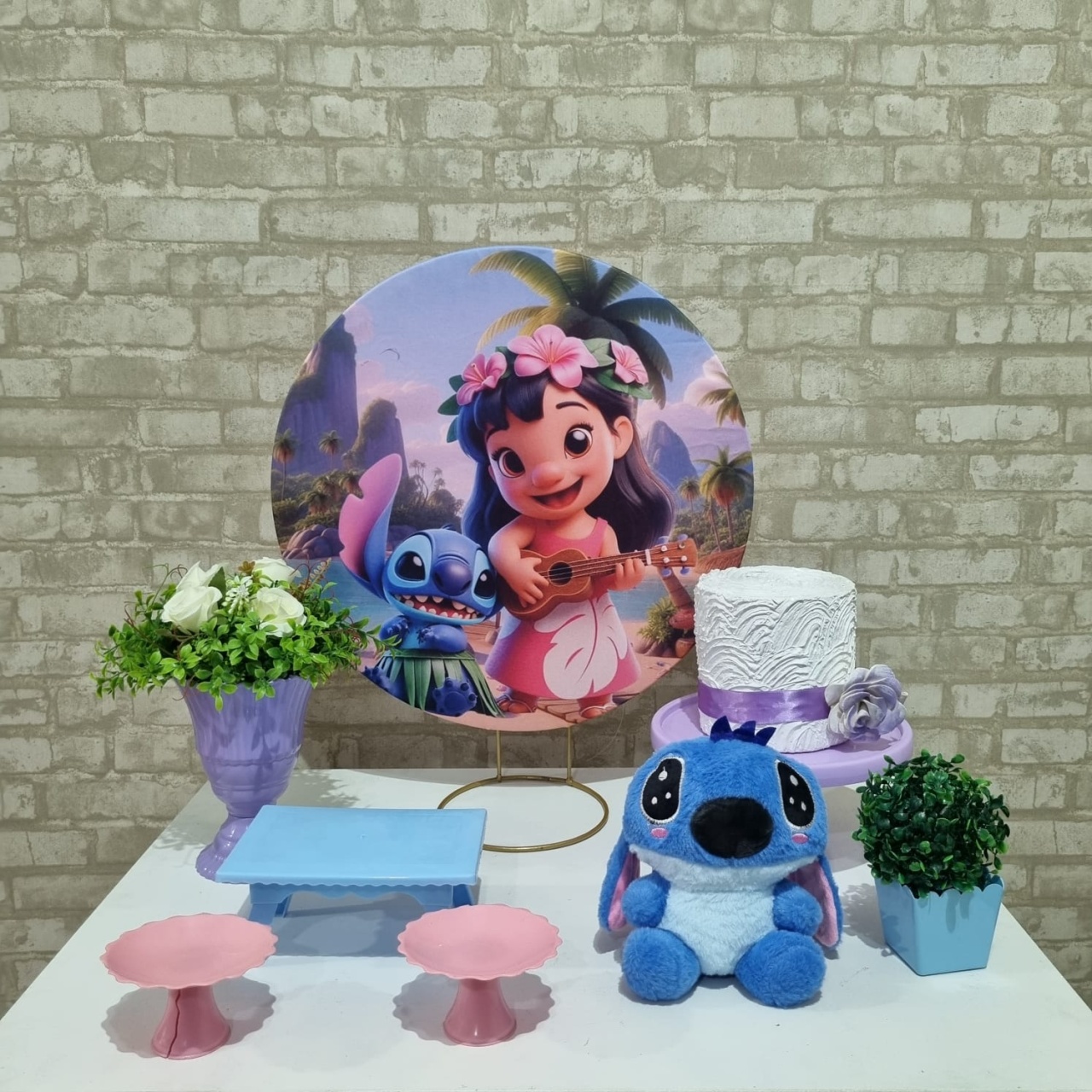 Lilo E Stitch - Festa Na Mesa - Tchumfestasdecoracoes