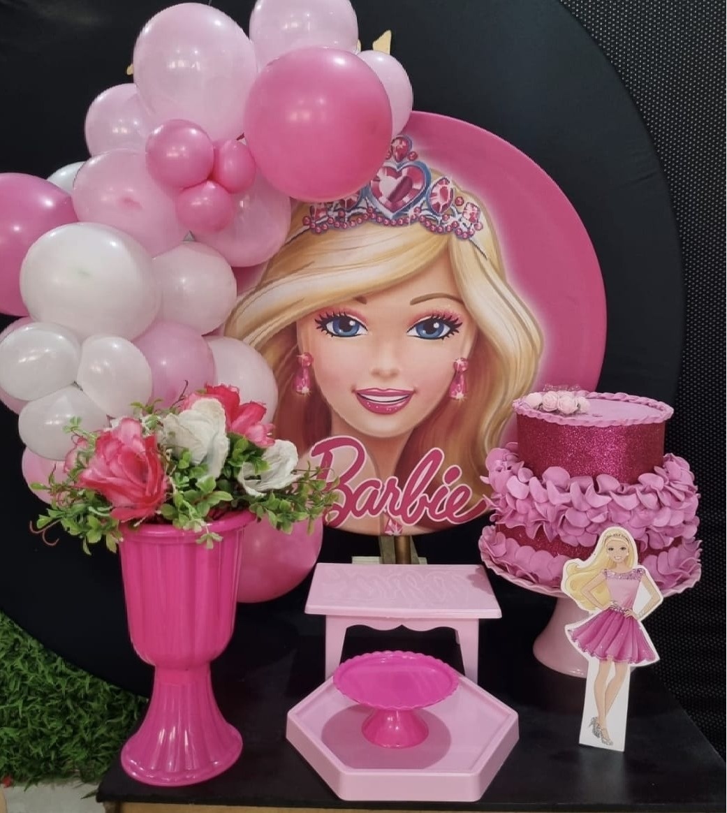 Barbie  - Festa Na Mesa - Tchumfestasdecoracoes