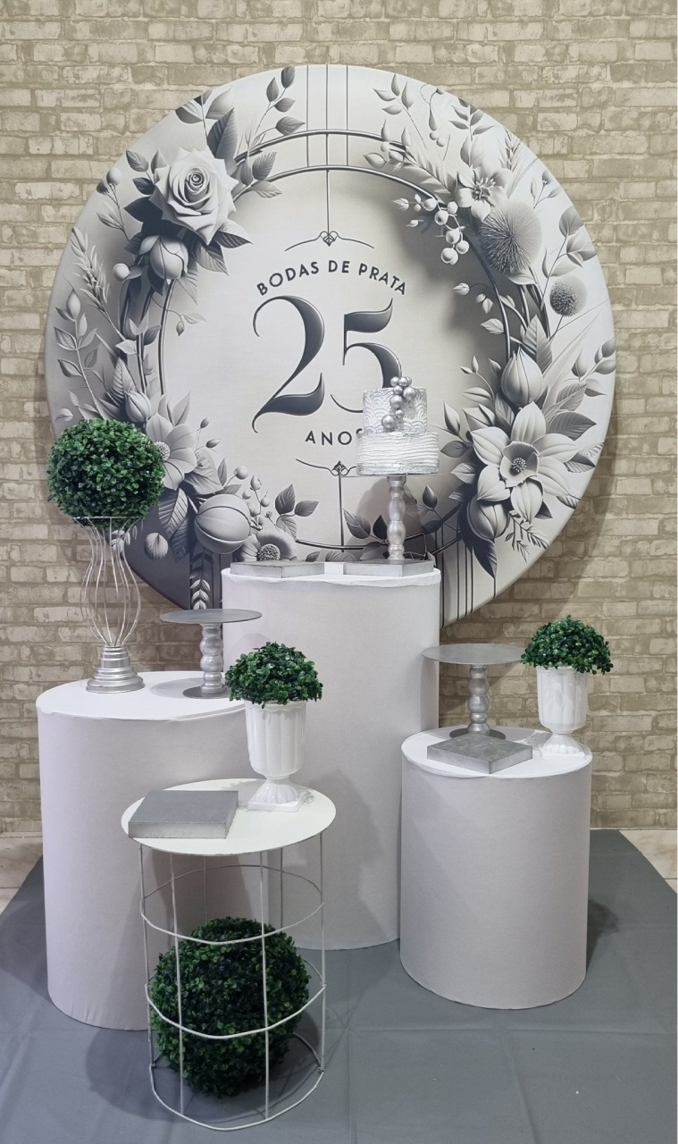 Bodas de Prata - Ouro - Tchumfestasdecoracoes