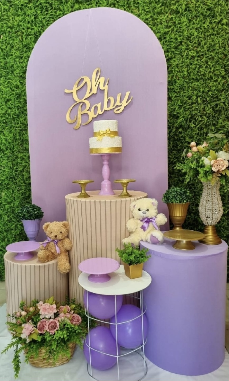 Oh Baby Lilás - Tchumfestasdecoracoes