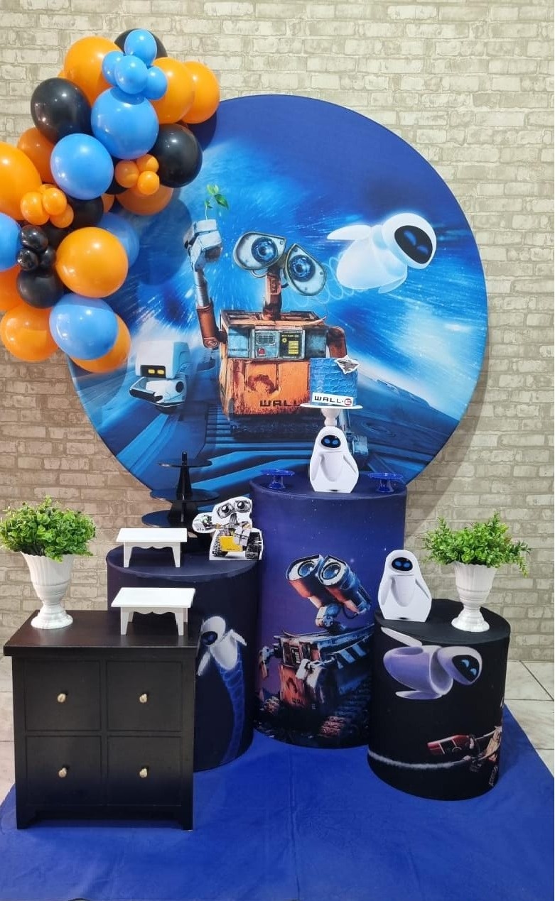 Wall-E - Ouro - Tchumfestasdecoracoes