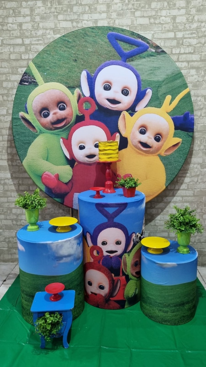 Teletubies - Ouro - Tchumfestasdecoracoes