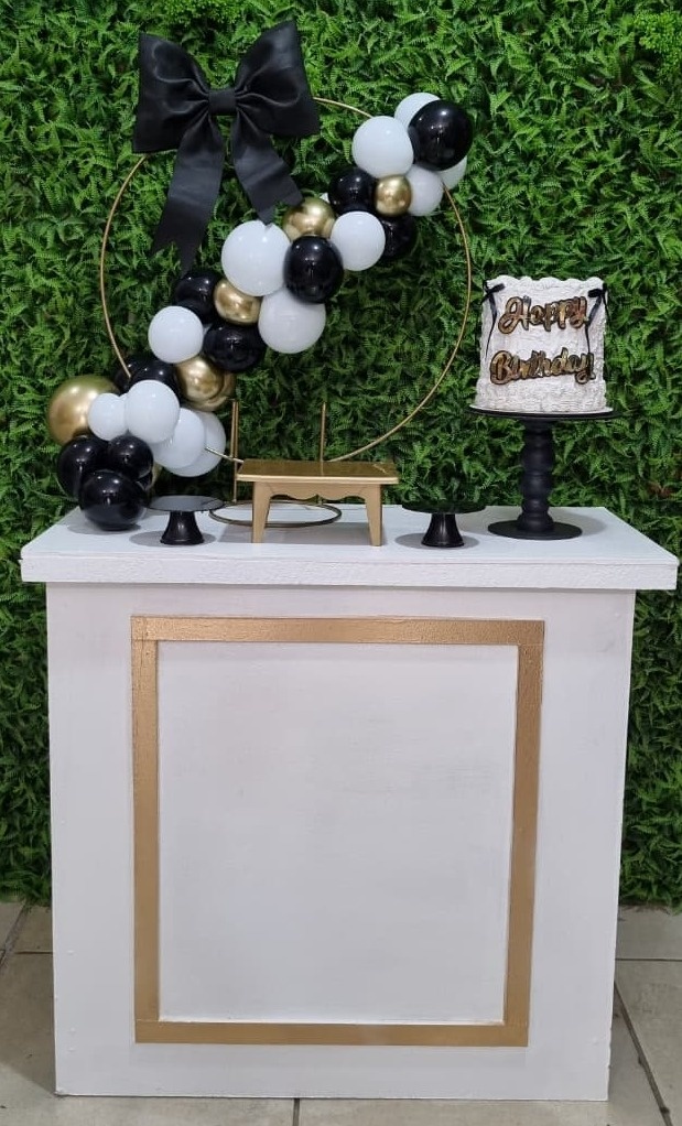 Laço Preto - Mini Kit - Tchumfestasdecoracoes