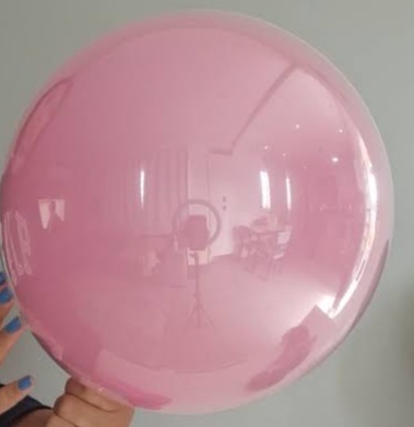 Buble Encapsulado Com 18" Fita Cetim 1,5M - Tchumfestasdecoracoes