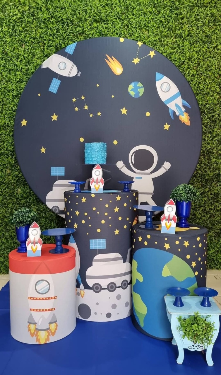 Astronauta  - Ouro - Tchumfestasdecoracoes
