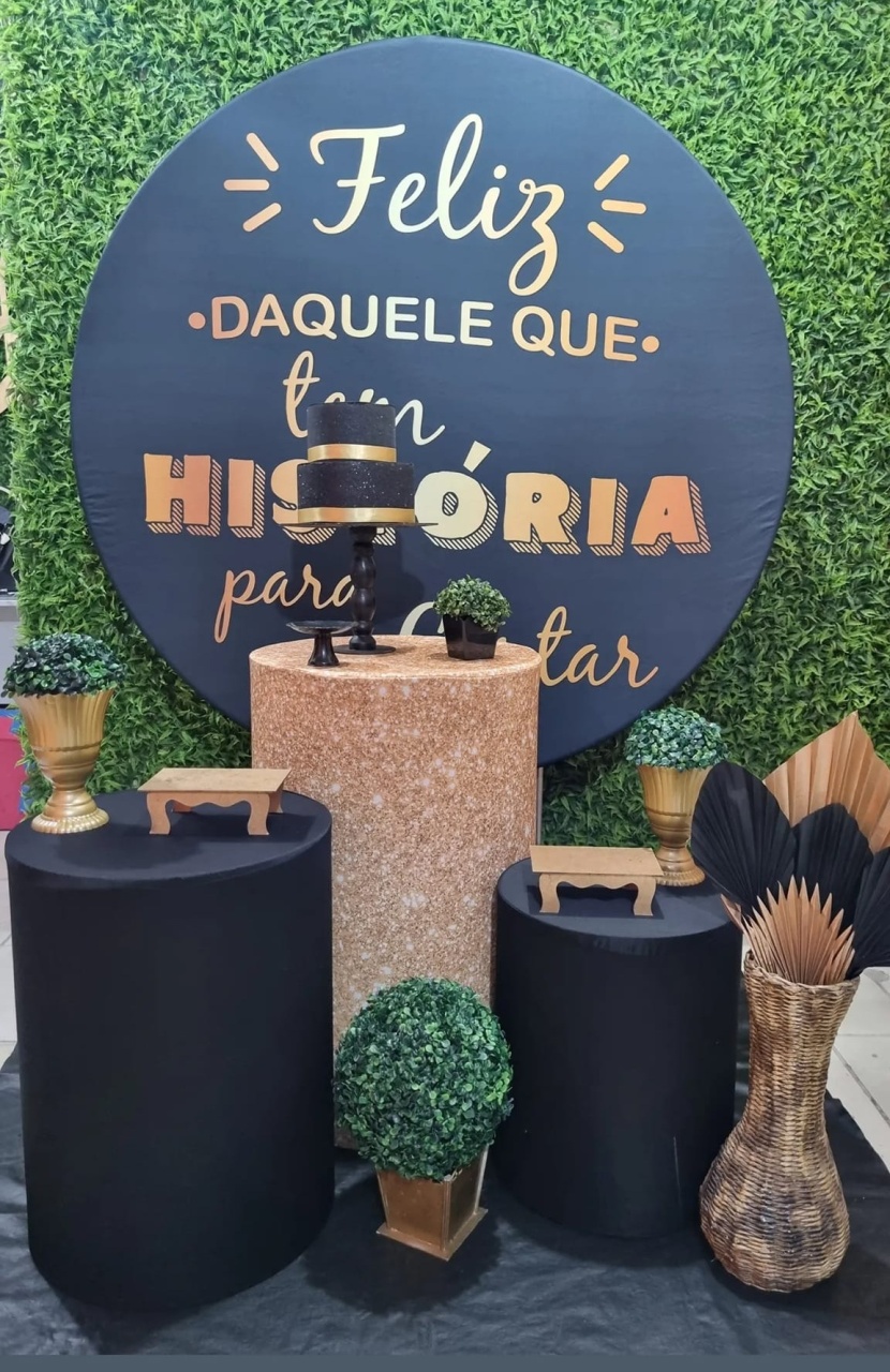 Feliz Daquele - Ouro - Tchumfestasdecoracoes