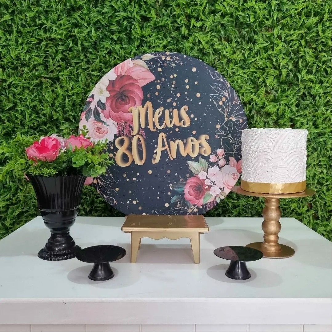 Meus 80 Anos - Festa Na Mesa - Tchumfestasdecoracoes