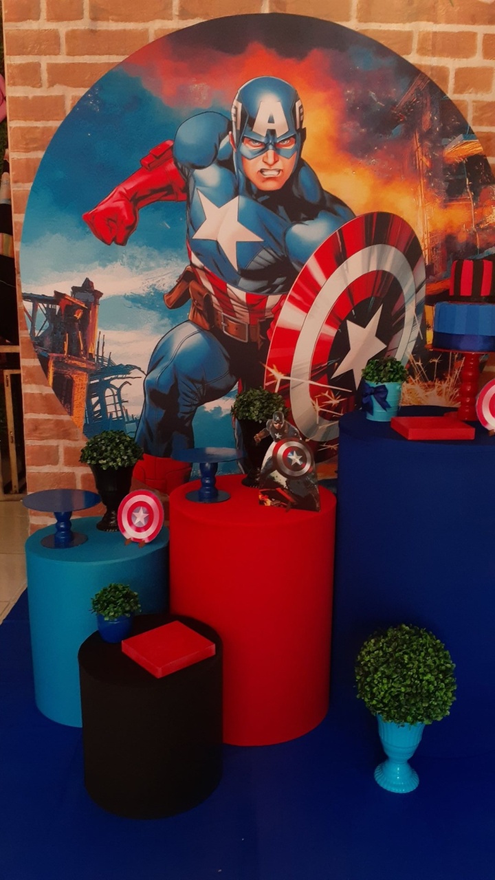 Capitão America - Tchumfestasdecoracoes