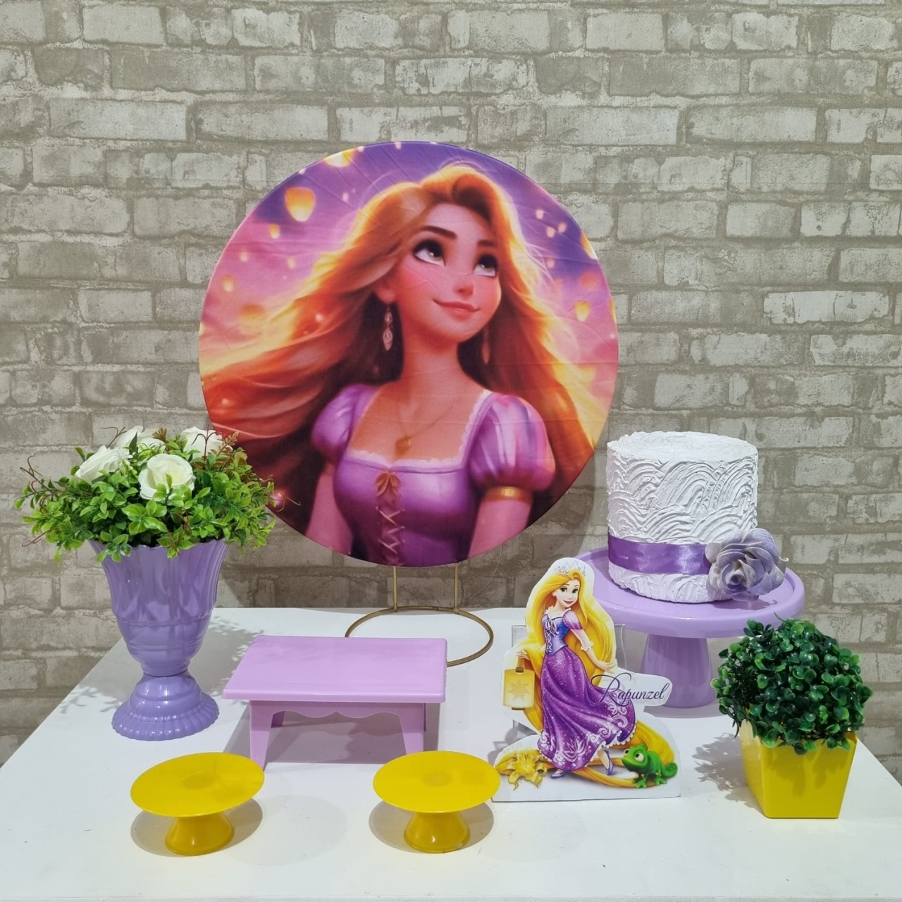 Rapunzel - Festa Na Mesa - Tchumfestasdecoracoes
