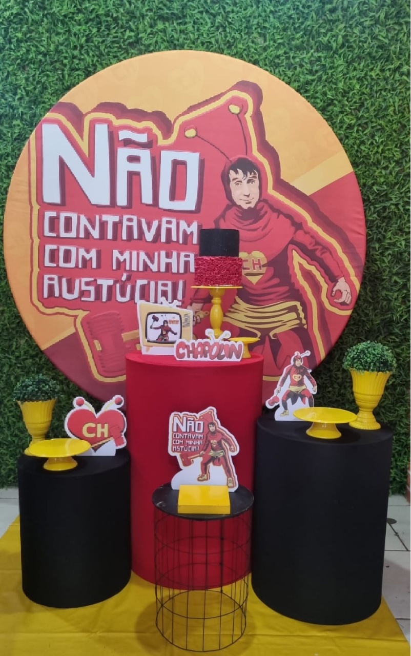 Chapolin - Ouro - Tchumfestasdecoracoes