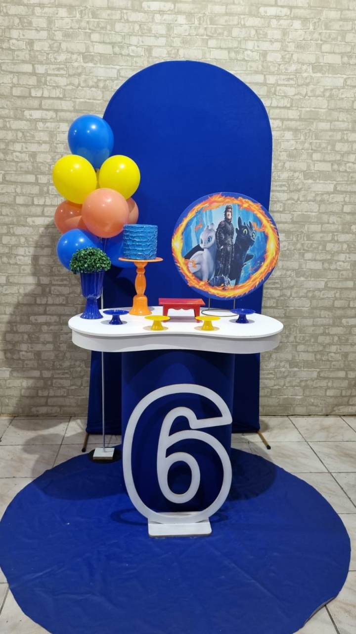 Como Treinar Seu Dragão - Composição - Tchumfestasdecoracoes