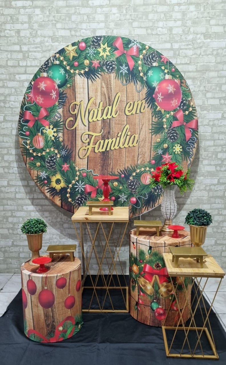 Natal Em Familia -  Composição - Tchumfestasdecoracoes