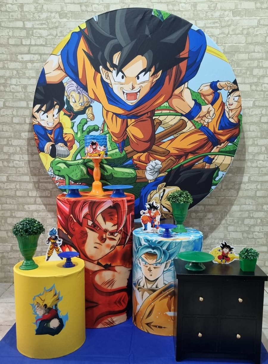 Dragon Boll - Ouro - Tchumfestasdecoracoes
