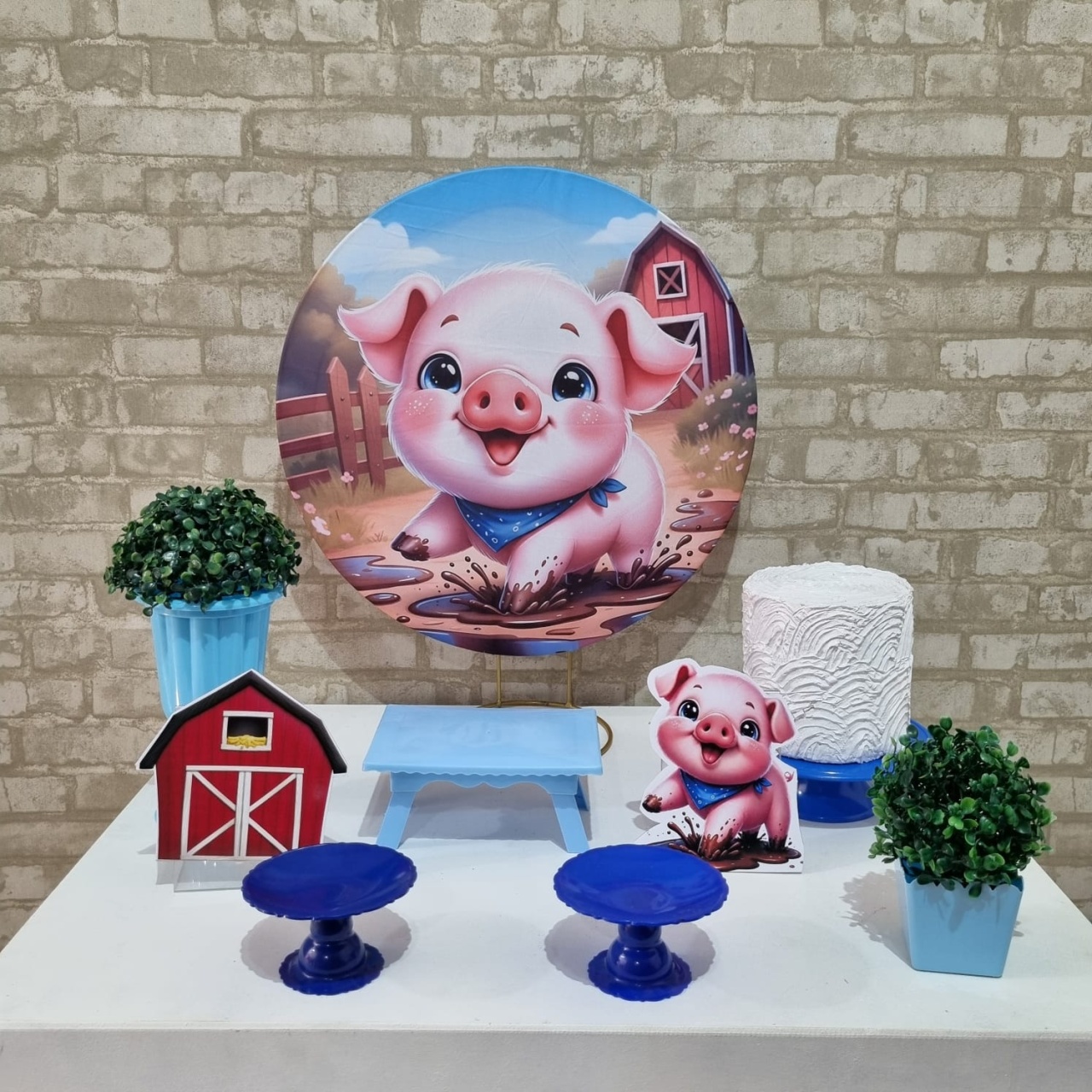 Porquinho - Festa Na Mesa - Tchumfestasdecoracoes