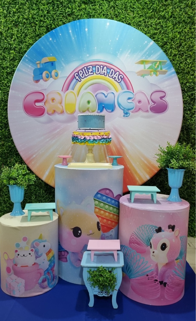 Dia das Crianças Candy - Ouro - Tchumfestasdecoracoes
