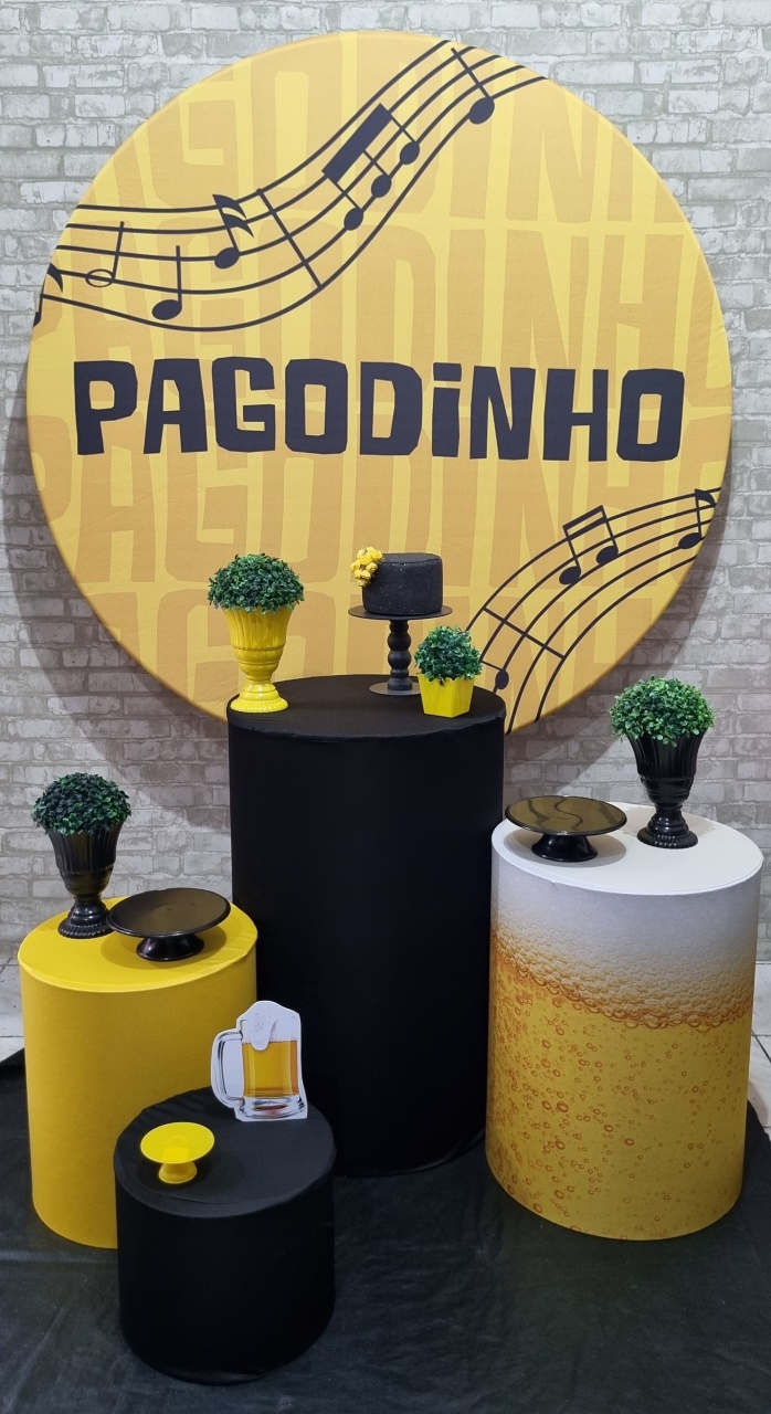 Pagodinho - Ouro - Tchumfestasdecoracoes