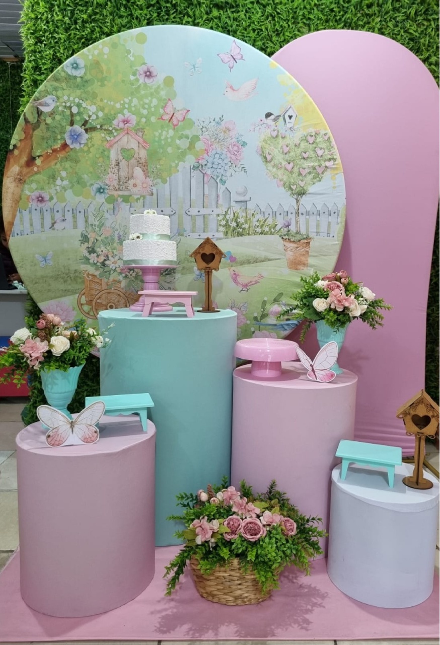 Jardim Encantado - Diamante  - Tchumfestasdecoracoes